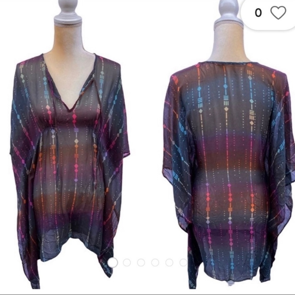 Twelfth street by Cynthia Vincent silk tunic cover up